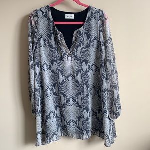 Snakeprint Tunic Dress